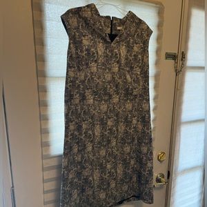 MM LAFLEUR Aditi Black and White Crackle Sheath Dress. Like new, dry cleaned!